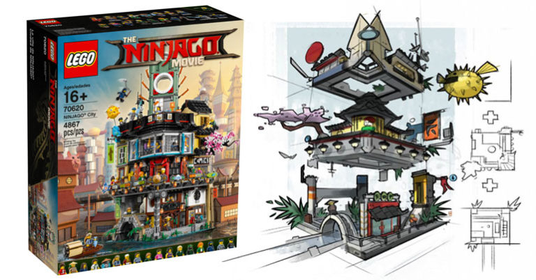 Brickfinder - The LEGO Ninjago City (70620): From Sketch to Set