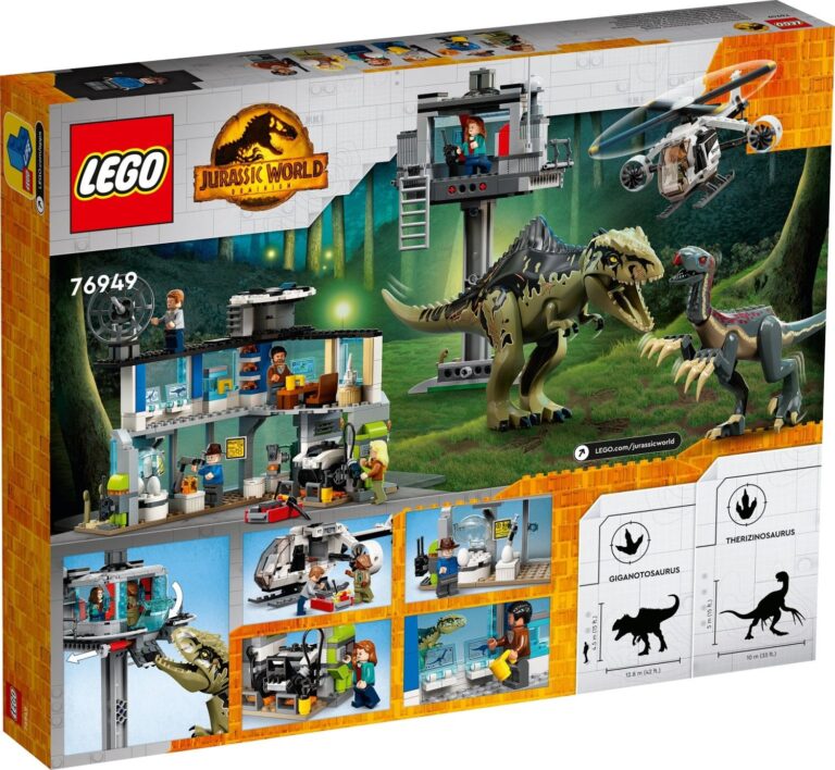 Brickfinder - lego-jurassic-world-giganotosaurus-therizinosaurus-attack ...